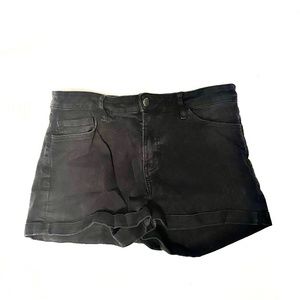 H&M Black Jean Shorts